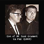 Hern�n Maldonado y el padre Jose Gramunt de Moragas S.J.